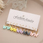 33 Styles 5-9Pairs Set Drop Hoop Earrings Set Acrylic Pearl Tassel Fashion Women