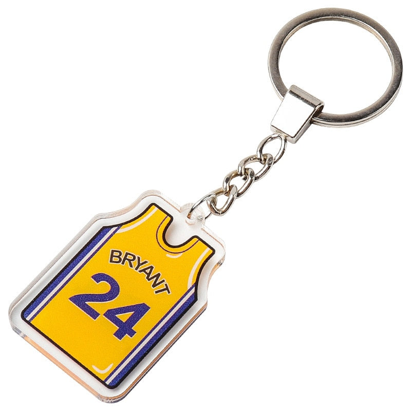 15 Styles Creative Jersey Keychain Pendant Key Chain Gift Basketball Fan Jewelry