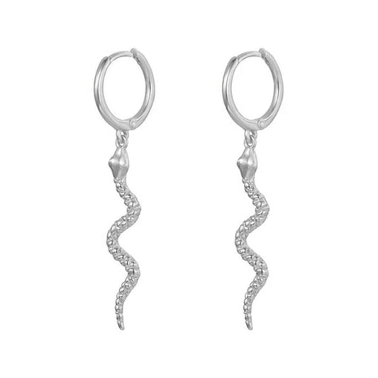 1 Pair Snake Piercing Cartilage Earrings Women Girl Fashion Trendy Jewelry