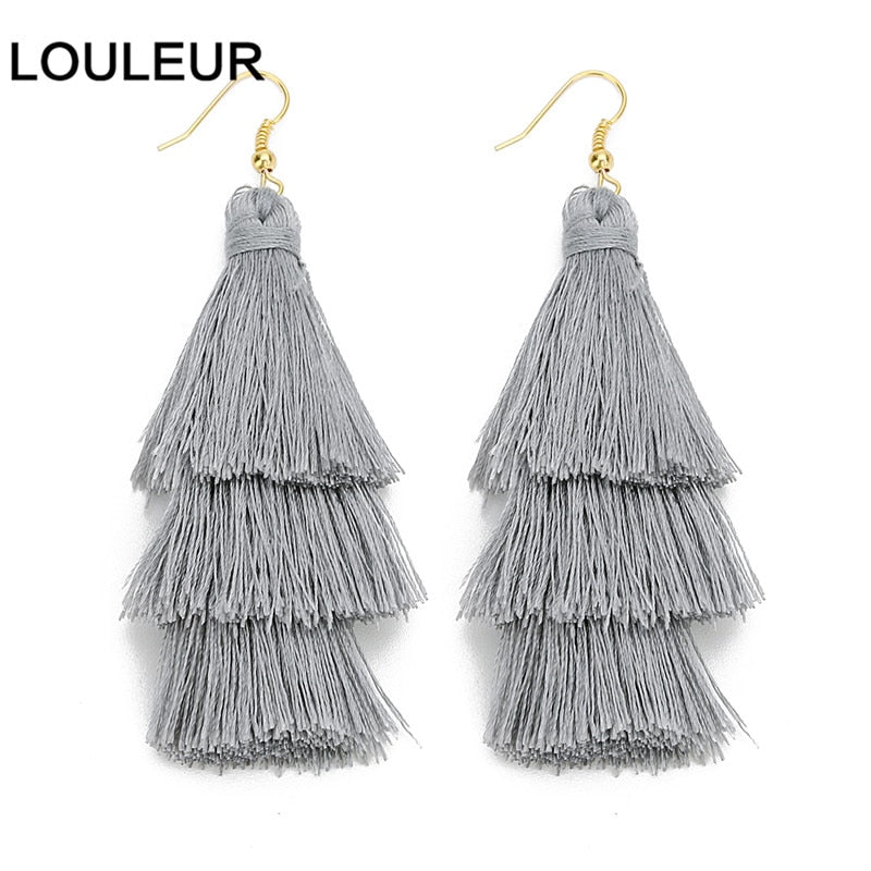 22 Styles Layered Bohemian Tassel Dangle Earrings Women Fashion Modern