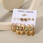32 Styles 5-9Pairs Mixed Design Hoop Stud Drop Earrings Set Fashion Women Summer