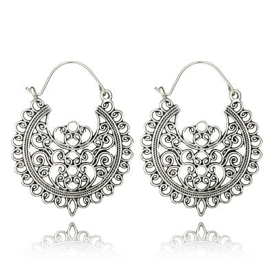 22 Styles Hollow Geometric Carved Ethnic Drop Dangle Earrings Trendy Women