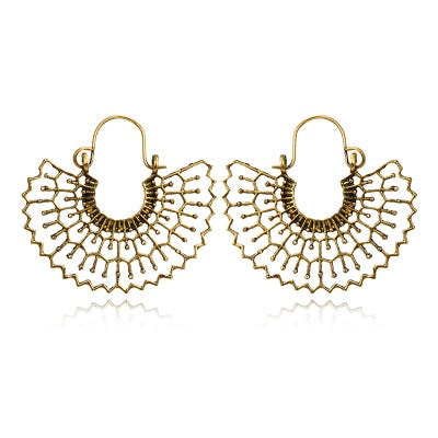 22 Styles Hollow Geometric Carved Ethnic Drop Dangle Earrings Trendy Women