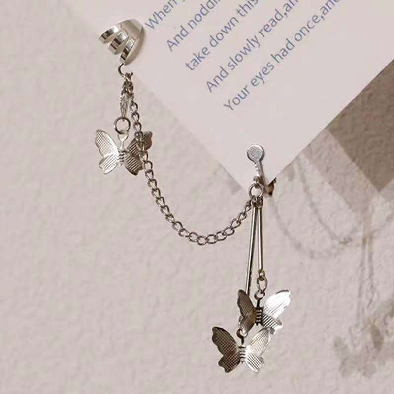 1Pc Butterfly Ear Cuff Bohemian Ear Stud Earrings Women Girl Trendy Earrings