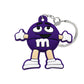 8 Styles Multicolor Candy M&M Keychain Cartoon Creative Gift Key Holder Keyring