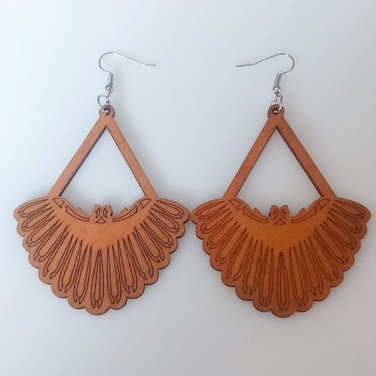 Wooden Triangle Drop Earrings Women Party Wedding Jewelry Dangle Gifts Earrings