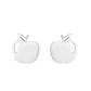 Apple Design Stud Earrings for Women Girls Ear Studs Jewelry Gift Fashion