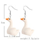Goose White Drop Earrings Women Travel Fashion Cartoon Earrings Creative Jewelry