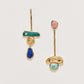 Irregular Colorful Mismatched Drop Earrings Jewelry For Women Fashion