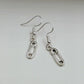 Metal Safety Pin Drop Earrings Women Party Wedding Jewelry Dangle Gifts Earrings
