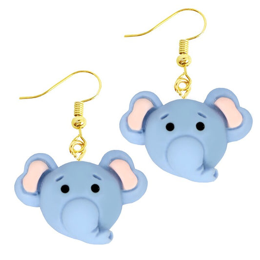 Baby Elephant Drop Earrings Women Art Fashion Cartoon Earrings Creative Jewelry