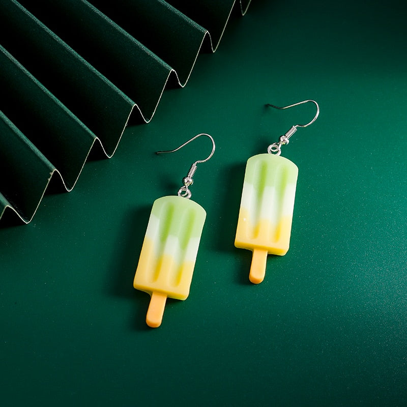 Ice Cream Popsicle Drop Earrings Women Gifts Earring Cute Girls Eardrop Jewelry