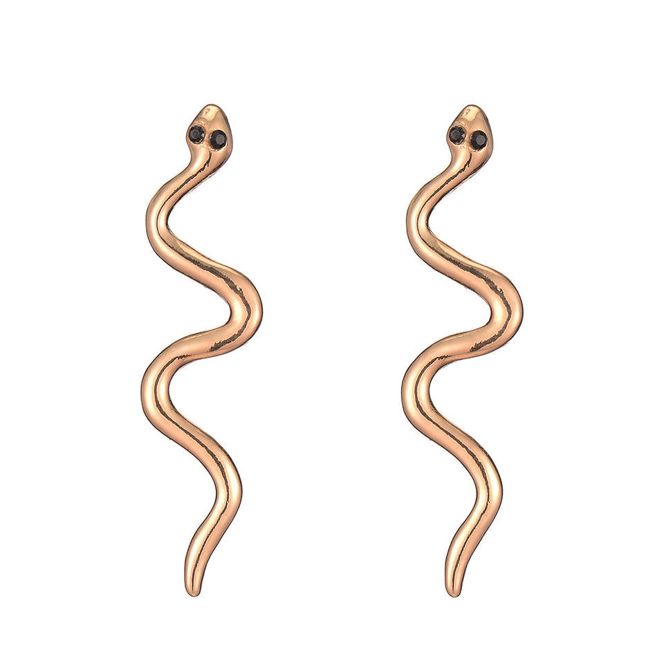 Snakes Design Stud Earrings for Women Girls Ear Studs Jewelry Gift Fashion