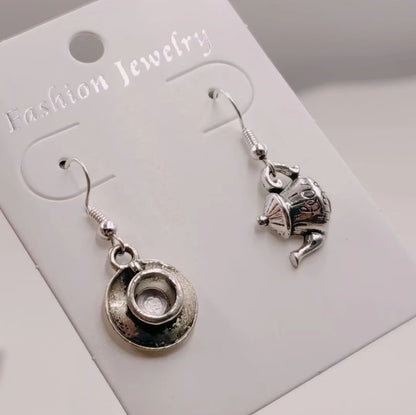 Metal Teapot Earrings Fashion Party Girls Pendant Earrings Women Jewelry