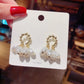 Cute Pearl Drops Stud Earrings for Women Jewelry Girls Earrings