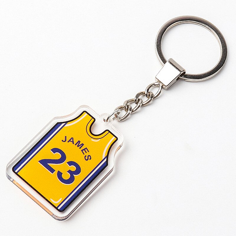 15 Styles Creative Jersey Keychain Pendant Key Chain Gift Basketball Fan Jewelry