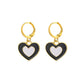 29 Styles Checkerboard Heart Lock Dangle Earrings Fashion Party Girls Pendant