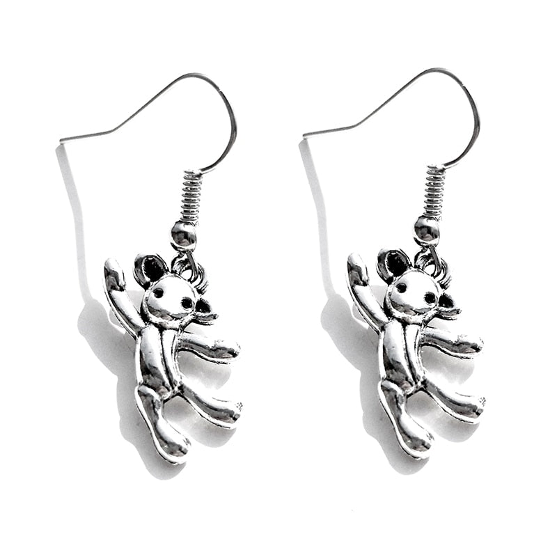 Handmade Toy Metal Drop Earrings Women Travel Fashion Cartoon Earrings Creative