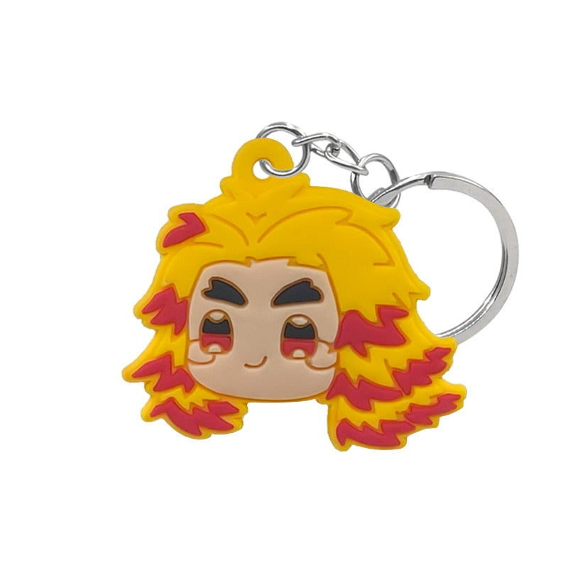 21 Styles Key Chain Cartoon Figure Anime Key Ring Key Holder Kids Toy Pendant