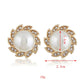 Crystal Flame Windmill Earrings Flower Round Earrings Square Stud Earrings for
