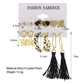 6pairs Black Tassel Drop Earrings Fashion Women Summer Party Jewelry Girls Gifts