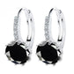 Black Rhinestone Ear Buckle Ear Studs Earrings Female Fashion Earrings Jewelry