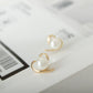 Classic Exquisite Cute Love Heart Simulated Pearl Stud Earrings For Women