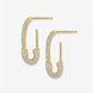26 Styles Safety Pin Small Alloy Tassel Pin Drop Earrings Fashion Women Summer