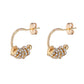 High Fashion Glitter Modern Arch Stud Earrings Minimalist Earring Studs Jewelry
