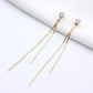 Crystal Long Tassel Drop Earrings Women Party Wedding Jewelry Dangle Gifts
