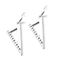 Creative Design Metal Triangle Ruler Drop Earrings Women Creativity Jewelry Cute