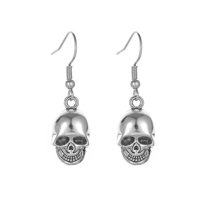 Antique Style Skull Dangle Earrings Charms Jewelry Fashion Creative Earrings For