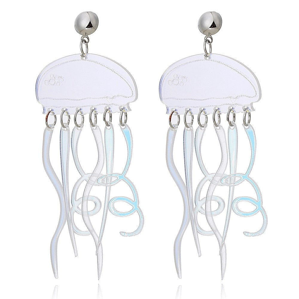 Jellyfish Drop Earrings Women Travel Fashion Cartoon Earrings Creative Jewelry