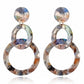 19 Styles Geometric Acrylic Irregular Hollow Circle Square Drop Earrings Modern