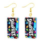 Resin Funny Food Colorful Candy Drop Earrings Women Creativity Jewelry Cute