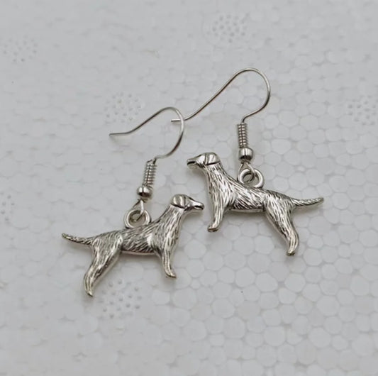 Textured Dog Drop Earrings Fashion Party Girls Pendant Earrings Women Jewelry