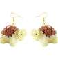 Turtle Resin Handmade Drop Earrings Cartoon Art Women Party Jewelry Ear Fashion