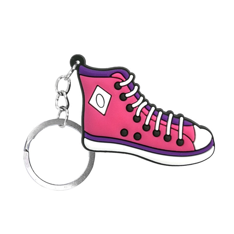 13 Styles shoe glasses popcorn ice cream Rainbow Keychain Party Gift Cute