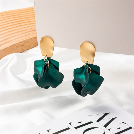 36 Styles Flower Acrylic Petals Dangle Earrings Women Travel Fashion Cartoon