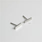 Simple Metal Bar Stainless Steel Earrings Women Jewelry Small Studs Gifts