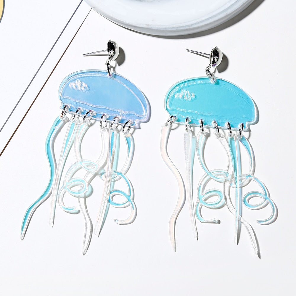 40 Styles Astronaut Food Tassel Jellyfish Octopus Drop Earrings Female Travel