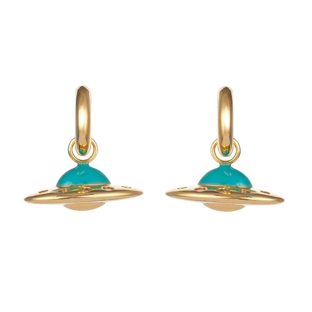 Flying Saucer Drop Earrings Charms Jewelry Fashion Creative Earrings For Women