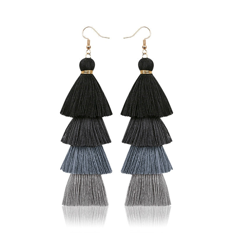 22 Styles Layered Bohemian Tassel Dangle Earrings Women Fashion Modern