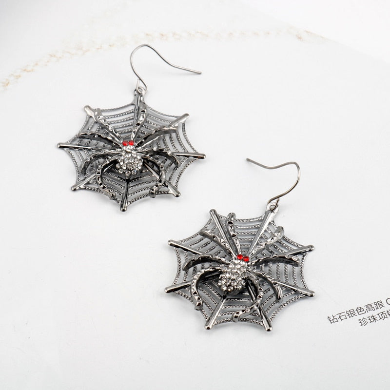 Spider Red Eyes Dangle Earrings for Girls Women Birthday Gift Lovely Jewelry