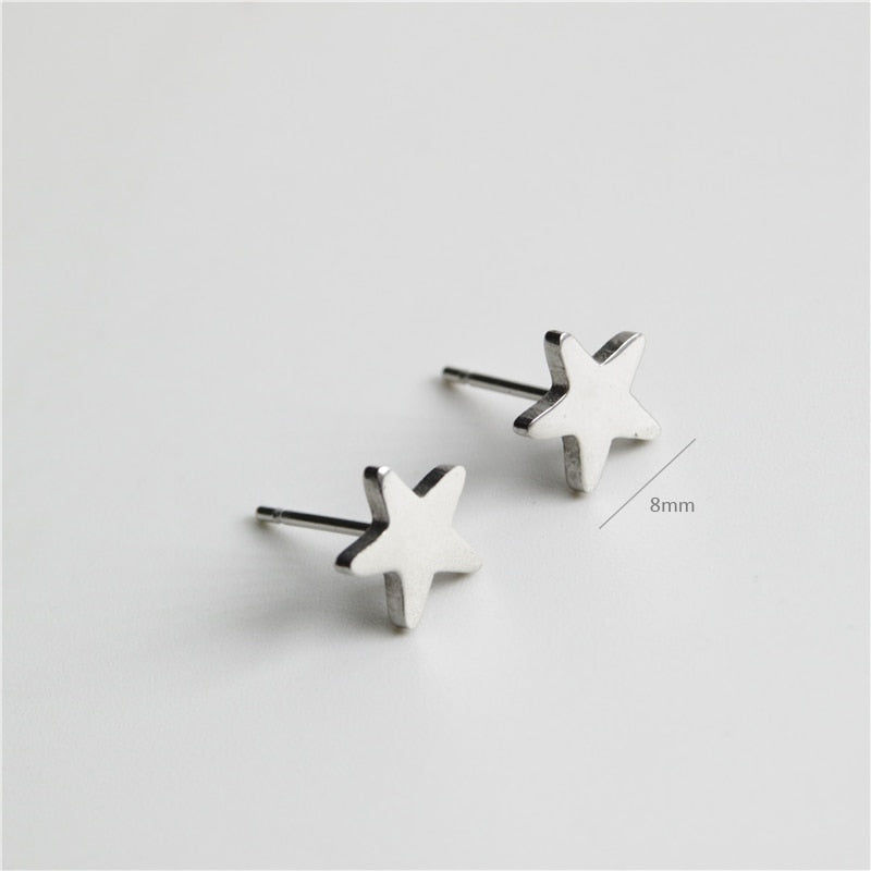 Mini Star Stud Earrings Fashion Shiny Ladies Jewelry Women Classic Studs