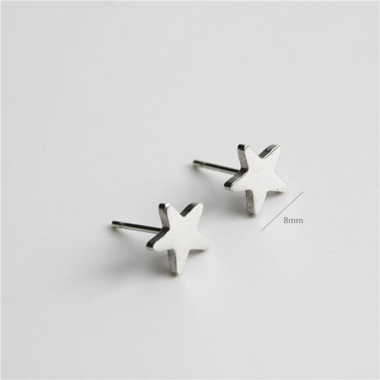 Mini Star Stud Earrings Fashion Shiny Ladies Jewelry Women Classic Studs