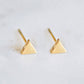 Mini Small Triangle Stainless Steel Earrings Women Stud Earrings Tiny Jewelry