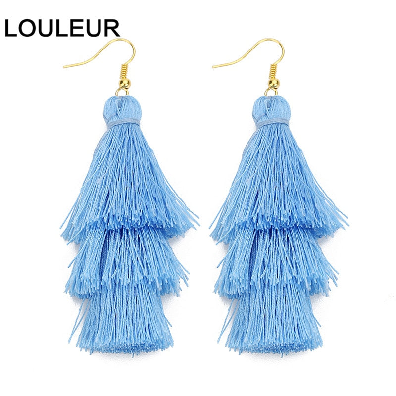 22 Styles Layered Bohemian Tassel Dangle Earrings Women Fashion Modern