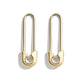 Safety Pin Design Drop Earrings Women Girl Fashion Trendy Jewelry Accessories