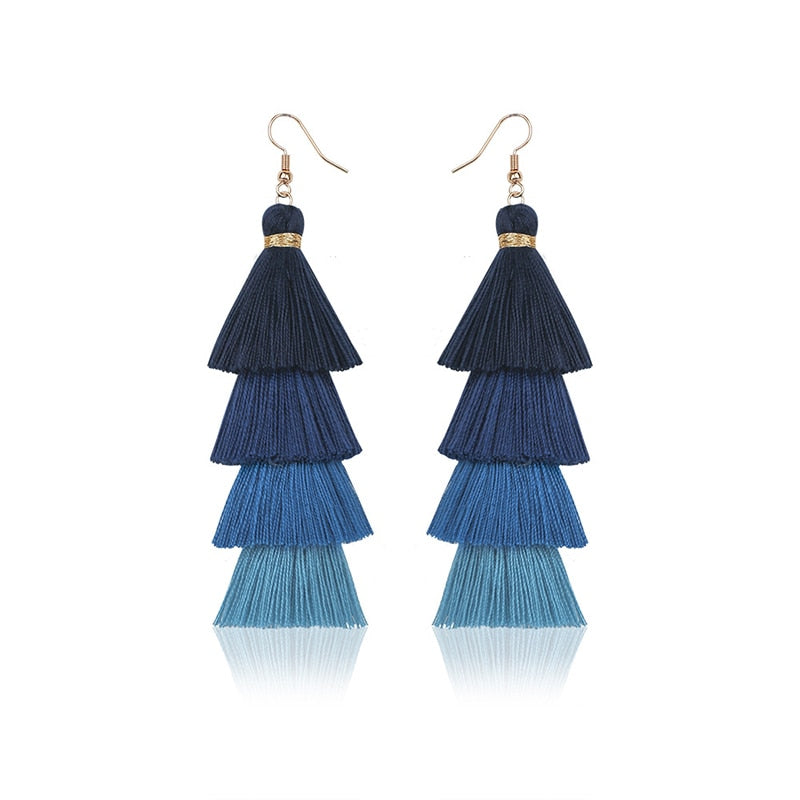 22 Styles Layered Bohemian Tassel Dangle Earrings Women Fashion Modern